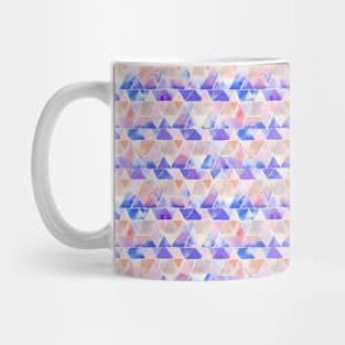 watercolor geometric straight lines purple lavender Mug